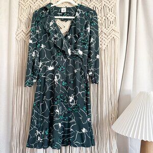 CAbi Green Fit and Flare Dress Size Small NWOT | Work Casual Career